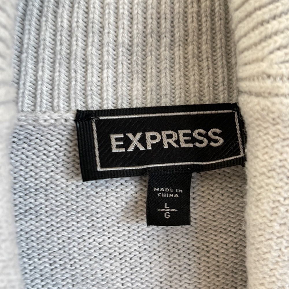 Express Mens button up Sweater - Picture 4 of 5